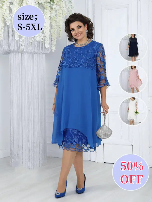 😍💥Reducere de 49%💥💕【S-5XL】Rochie de înaltă calitate, confortabilă și la modă