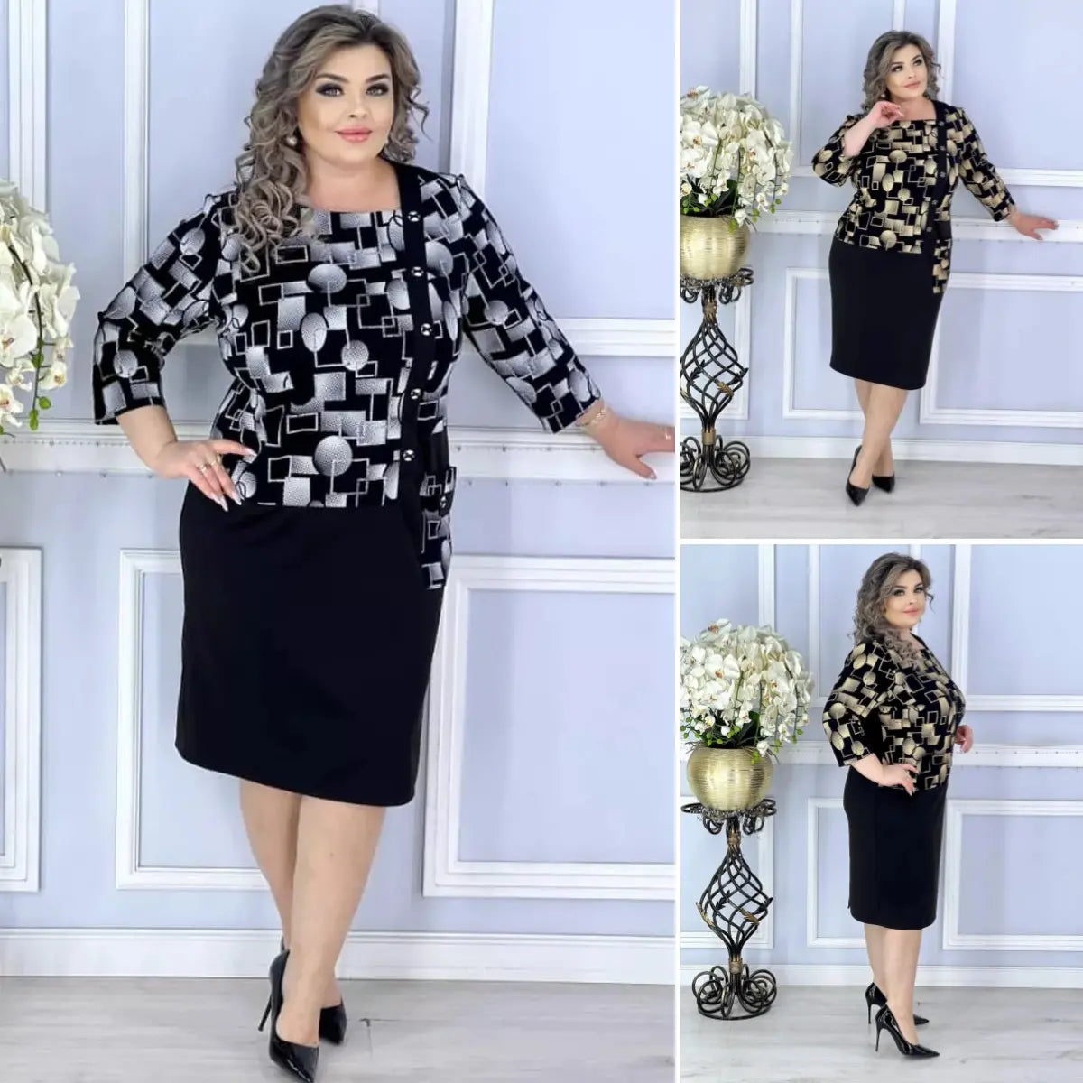 🍑😍【S-5XL】Rochie fermecătoare de toamnă de mărime mare