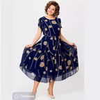 💥Reducere 49%💥【Cumpără 1 Primești 1 Gratuit】💕 2026 Rochie elegantă cu imprimeu floral (bucată individuală 109 lei)