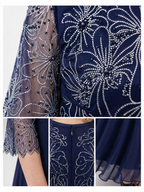 2026 rochie elegantă de seară bleumarin