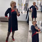 🎇💃【S-5XL】Rochie eleganta si stilata cu fermoar