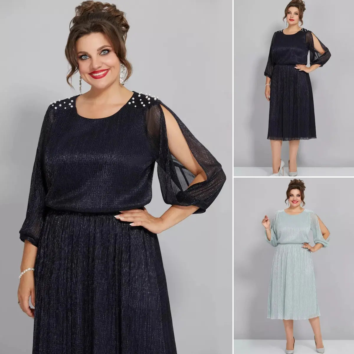 💖💖【S-5XL】🍁🍂Rochie noua eleganta de toamna si iarna de inalta calitate