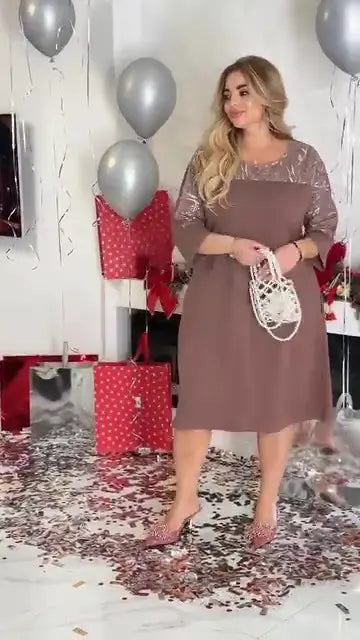 💖💖【S-5XL】2025 Rochie nouă și elegantă de toamnă și iarnă de înaltă calitate