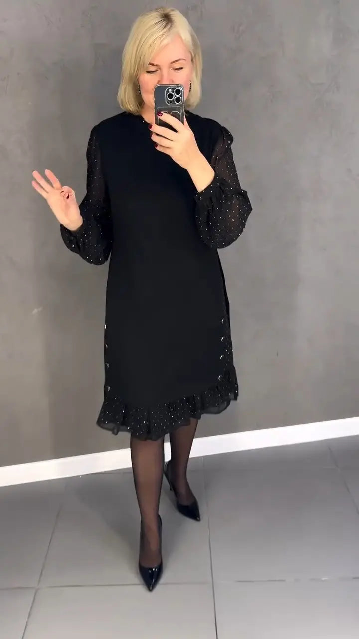 【🔥Cumpărați 1 și primiți 1 gratuit】💖💖【S-5XL】🍁🍂Stil nou de toamnă și iarnă elegant de înaltă calitate, rochie