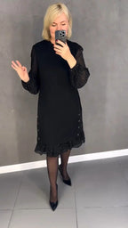 【🔥Cumpărați 1 și primiți 1 gratuit】💖💖【S-5XL】🍁🍂Stil nou de toamnă și iarnă elegant de înaltă calitate, rochie