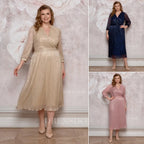 【S-5XL】Rochie cu efect de degrade strălucitor｜Ușoară și vaporoasă｜Elegantă și întineritoare