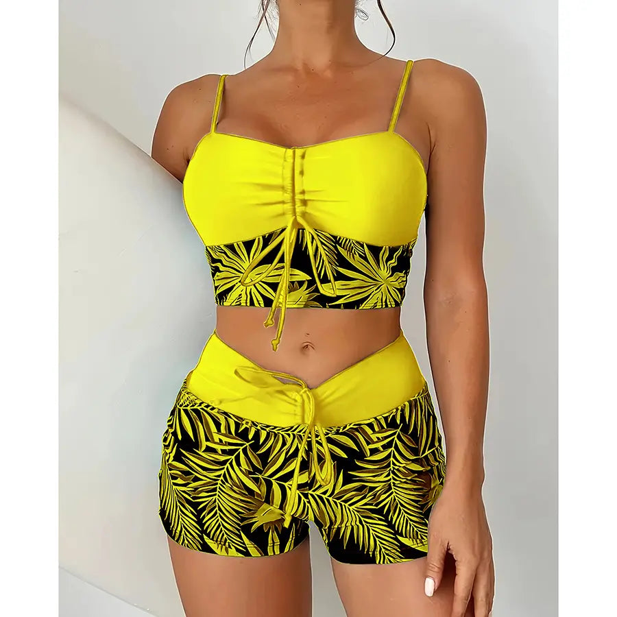 🏊‍👙【Cumpără 1, primești 1】🌴 Costum de baie elegant, mărime mare, cu imprimeu