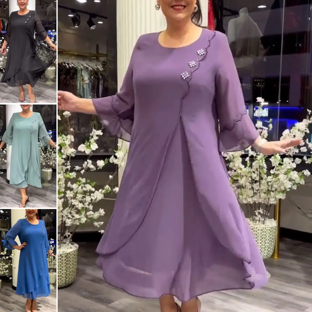【Cumpără 1 primești 1 gratis】【S-5XL】 ❤️2026 Noi rochii de înaltă calitate din sifon de înaltă calitate