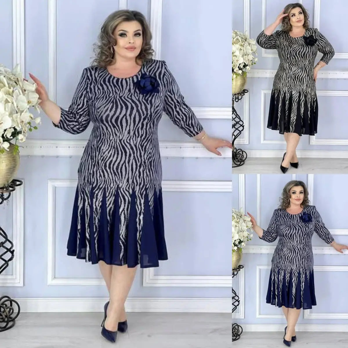 🖤💙🌸【S-5XL】Noua rochie eleganta de sarbatoare