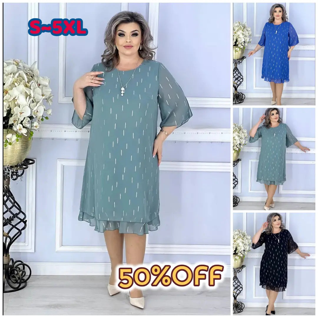 50% 0FF【Cumpărați 1 obțineți 1 gratuit】2025 stil nou💖【S~5XL】Rochie elegantă și la modă
