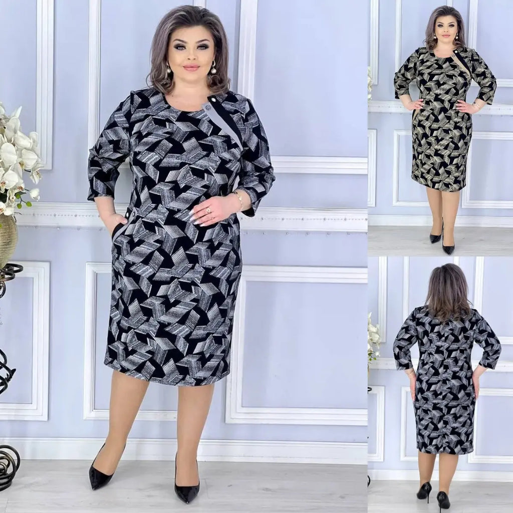 【🥇Cel mai bine vândut】💥👗【S-5XL】2025 Nouă rochie de primăvară imprimată