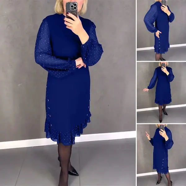 💖💖【S-5XL】🍁🍂【cumpără unul primește unul gratuit】Rochie nouă la modă de toamnă și iarnă de înaltă calitate