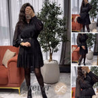 💖【S-5XL】🍁Stil nou de toamnă și iarnă elegant de înaltă calitate, rochie
