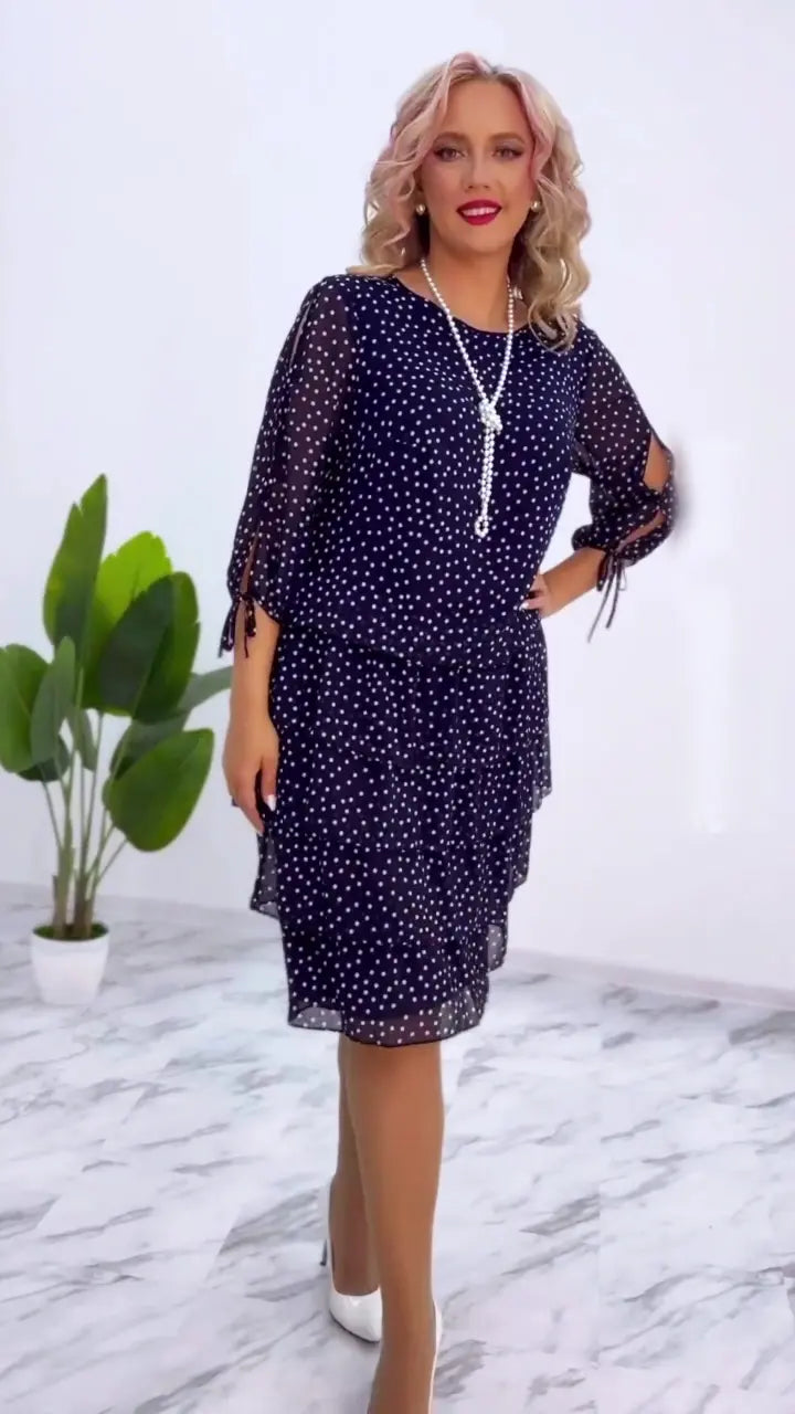 🥰【Cumpărați 1, primiți 1 gratuit】[S-5XL] Rochie nouă și elegantă cu buline