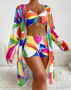 🔥✨【Cumpără 1 primești 1 gratis】2025👙 Noul costum de baie din trei piese de modă nouă, mai multe culori disponibile