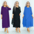 👗【Cumpără 1, primești 1 gratuit】❤️【S-5XL】Rochie nouă din șifon de înaltă calitate 2025