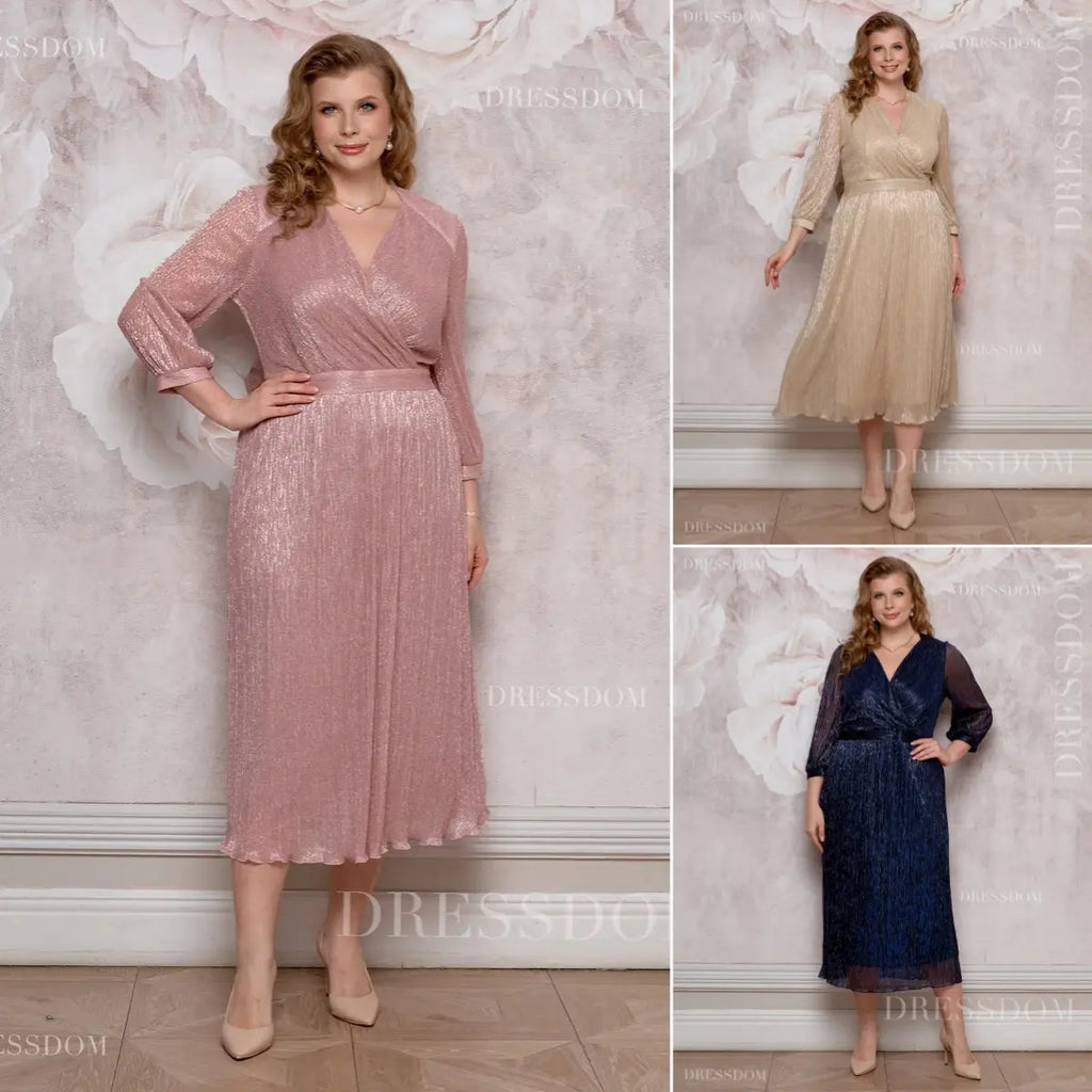 【S-5XL】Rochie cu efect de degrade strălucitor｜Ușoară și vaporoasă｜Elegantă și întineritoare