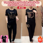 Cumpără 1, primești 1 gratis 💥 Lichidare de stoc 💥 Set de damă cu top și pantaloni cu mânecă scurtă
