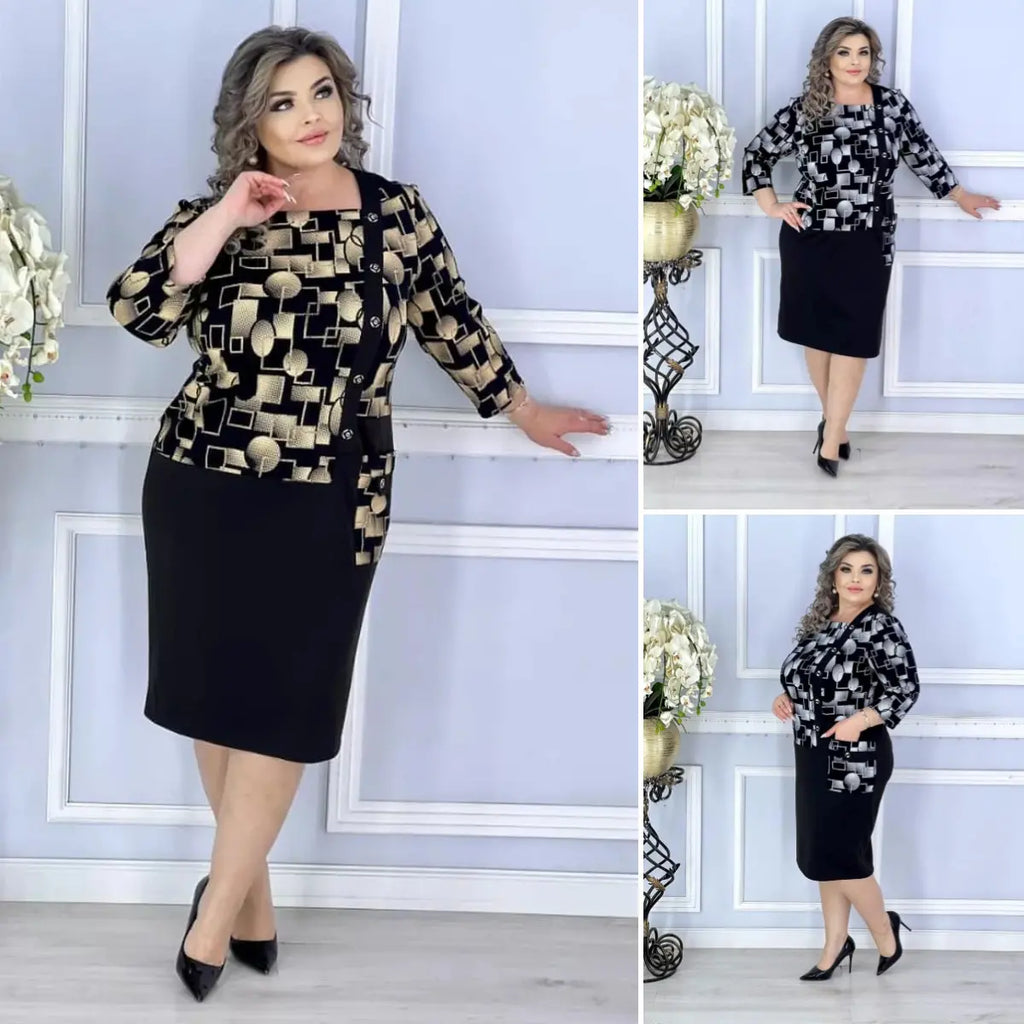 🍑😍【S-5XL】Rochie fermecătoare de toamnă de mărime mare