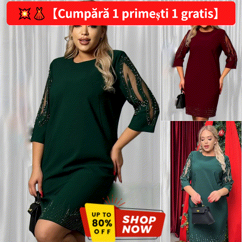 💥👗【Cumpără 1 primești 1 gratis】【S-5XL】Rochie elegantă de vară 2025, nouă modă, mărime mare